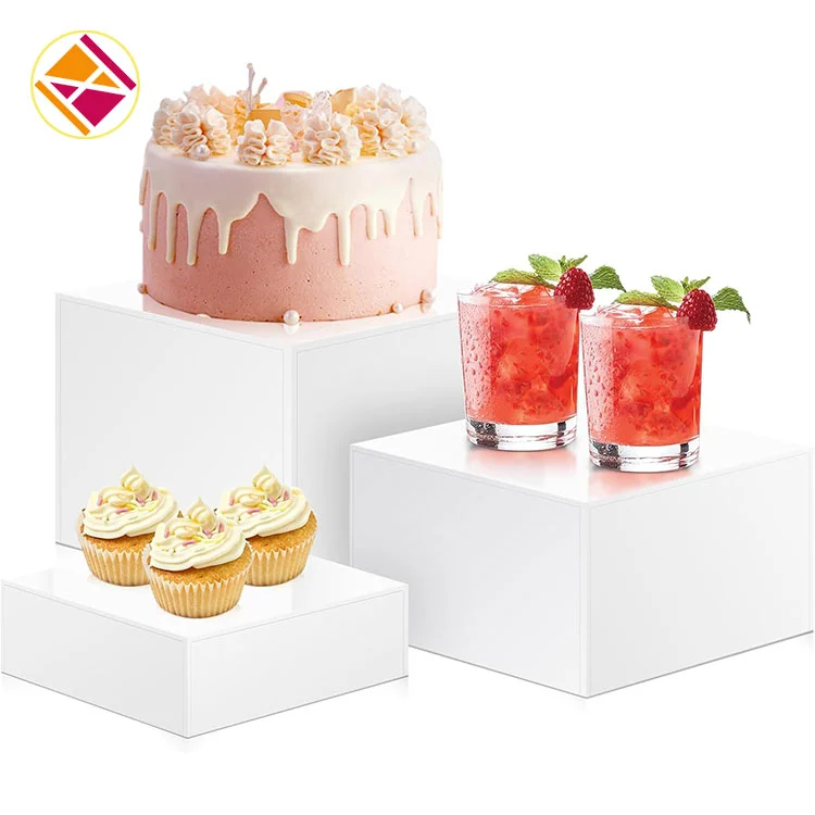 Acrylic cube riser set